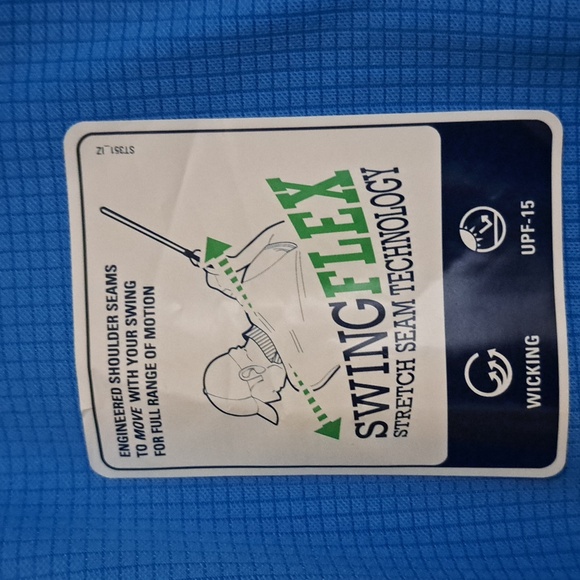 IZOD GOLF SHIRT- MEN'S SIZE LARGE - Picture 3 of 5